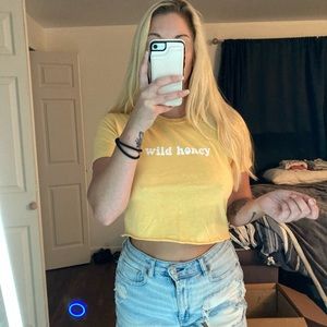 F21 Wild Honey Crop Top